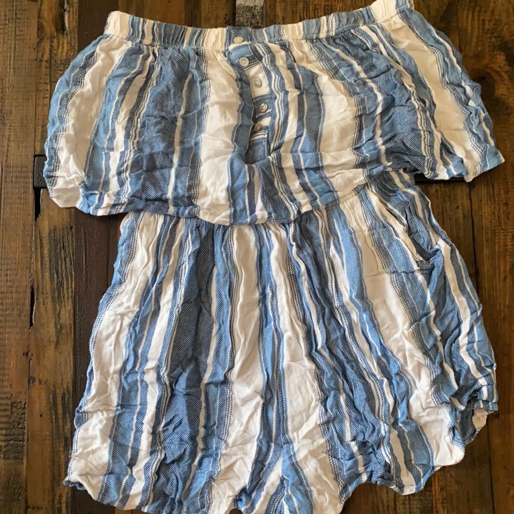 Striped romper